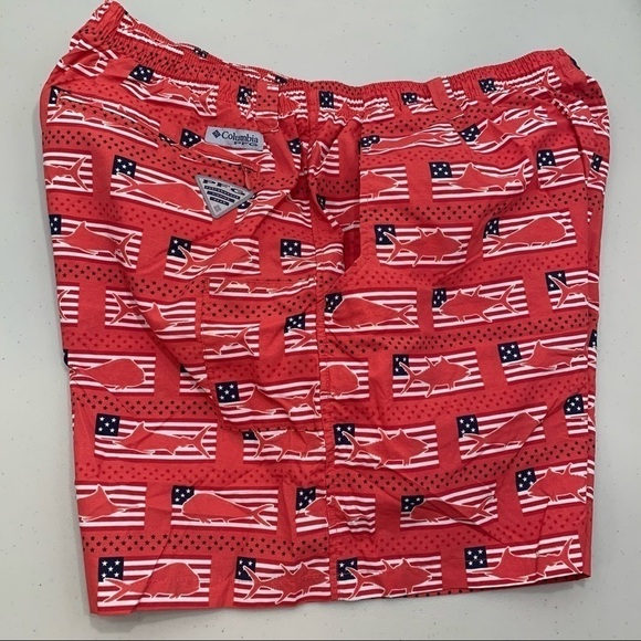 Columbia Swim Trunks Men’s Size XXL PFG 6” Inseam Lined Drawstring - Picture 5 of 11